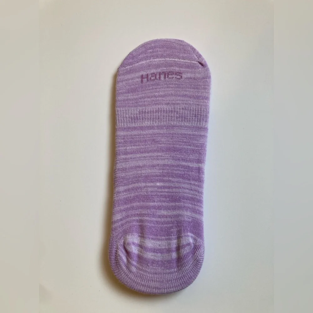 Peds Hanes Women’s No-Show Socks Size 5-10 Blue Purple Tan 3 Pair NWT/NWOT